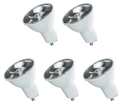 Produktbild von Spectrum GU10 LED Spot Lampe 6W 430lm 3000K Warmweiß 230V 5 Stück
