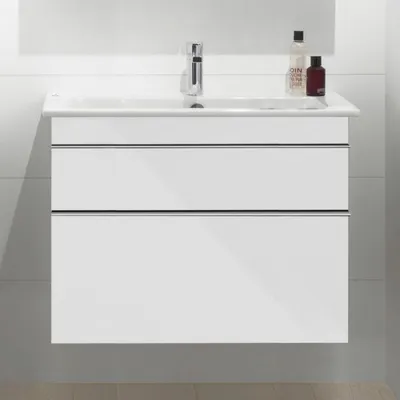 Image de Villeroy & Boch, ensemble meuble-lavabo Venticello, 80 cm, avec 2 tiroirs, 1 trou de robinet et 1 trop-plein