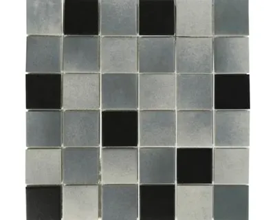 Produktbild von Graues Keramikmosaik 30 x 30 cm, Mosaik in Grautönen für Küche und Bad