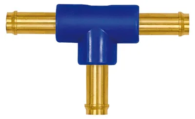 Produktbild von Riegler T-Schlauchverbindungsstutzen, für Schlauch LW 3 mm, Messing/POM