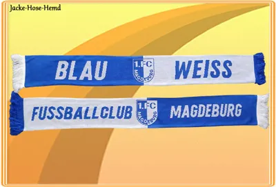 Produktbild von Schal Fanschal 1. FC Magdeburg Wendeschal Logo Blau Weiss Club Gr. 17x130cm