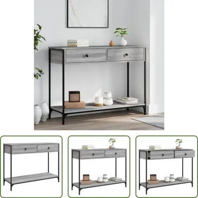 Produktbild von The Living Store Konsolentisch Grau Sonoma 100x34,5x75 cm Holzwerkstoff