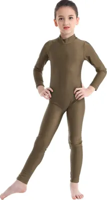 Immagine prodotto di Ragazze bambini body taglia S (3-4yrs) body completo corpo elastico per balletto ginnastica sport formazione dancewear