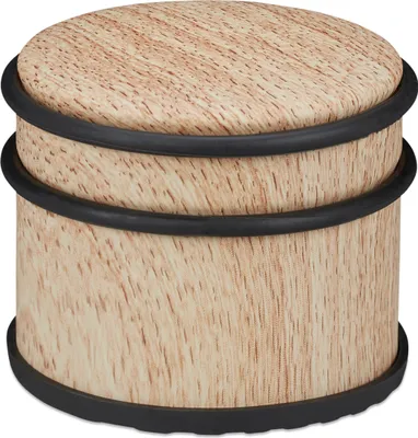 Produktbild von relaxdays Türstopper Holzoptik hellbraun