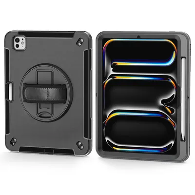 Produktbild von 4smarts RuggedCaseGRIP f. Apple iPad Pro 11" (M4.2024).schwarz