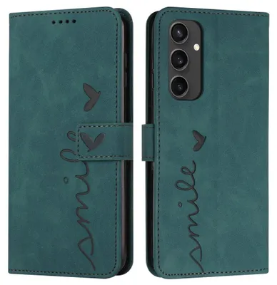 Produktbild von Samsung Galaxy S24 FE Hülle - Coverup Smile Klapphülle - Grün