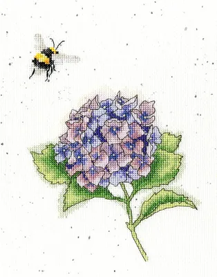 Produktbild von Bothy Threads Kreuzstich-Stickerei-Set 'Die fleißige Biene', 18x23cm, XHD75