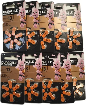 Produktbild von Duracell Hörgerätebatterien Größe 13 60 Stück Rechargeable