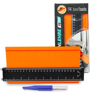 Produktbild von bestTools Konturenlehre 25 cm mit Feststeller Profilabnehmer Set