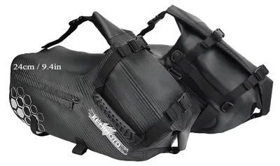 Obrázek produktu pro Motocyklové brašny, voděodolné provedení, prostorný úložný , 28 l (2 ks po 14 l)