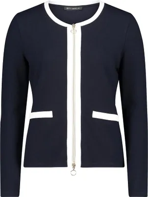 Produktbild von Betty Barclay Collection (264) Shirt Jacke Kurz 1/1 Arm, Patch Dark Blue/Cream 8911 8911 42