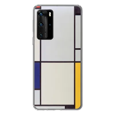 Produktbild von MuchoWow® Handyhülle Schutzhülle Hülle für Huawei P40 Pro Tableau I - Piet Mondrian Silikon Softcase Handy Hülle - Schutz