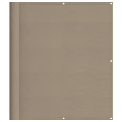 Image de vidaXL Pare-vue pour balcon Taupe 120x700 cm 100 % polyester-Oxford