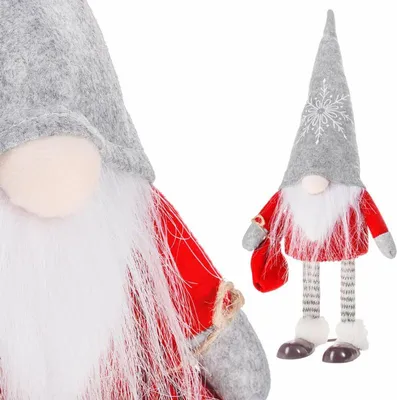 Zdjęcie produktu dla Skrzat GNOM z szarym czapką 42 cm