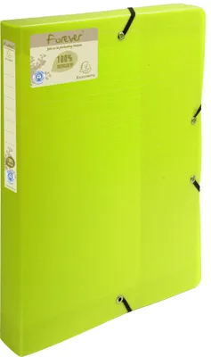 Image de Exacompta 8x Boite de classement dos 40mm PP 7/10e PP A4 Vert anis 553573E
