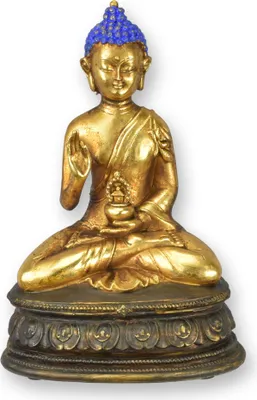 Produktbild von Harzfigur eines Buddhas Replikat Retro Design Dekoration