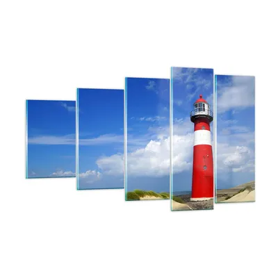 Produktbild von Bilder auf glas - Turm Leuchtturm Ozean Ufer - 100x60cm - Glasbilder - Wandbilder - Kunstdruck - zum Aufhängen bereit - Wanddekoration aus Glas - Glas Bilder - Wandbild auf Glas - GEG100x60-2395