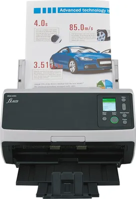 Zdjęcie produktu dla Ricoh fi-8170, 216 x 355,6 mm, 600 x 600 DPI, 70 stron/min, Skala szarości, Monochromatyczne, ADF+Ręczny skaner pobierający, Czarny, Szary