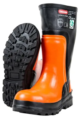 Produktbild von Oregon Schnittschutz Gummistiefel Yukon Orange/Schwarz Größe 44