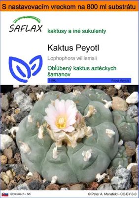 Obrázok produktu pre SAFLAX Garden in the bag - Kaktus Peyotl - Lophophora williamsii - 20 Semená - S pestovateľským substrátom v praktickom samostaviteľnom vrecku