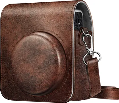 Produktbild von Fintie Tasche für Fujifilm Instax Mini 40 Sofortbildkamera, Premium Kunstleder Schutzhülle Reise Kameratasche Hülle Abdeckung mit abnehmbaren Riemen, Braun