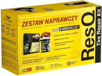 Zdjęcie produktu dla Koło Zapasowe - Zestaw Naprawczy (Uszczelniacz 450Ml   Kompresor) / Virage