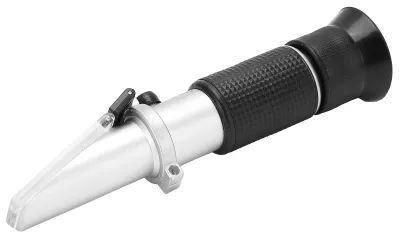Handrefraktometer 28–62 % Brix, Aluminium, für Zuckergehalt, Imkerei