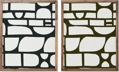 Obrázok produktu pre Obrázok Home ESPRIT Modrá zelená Moderné 60 x 3 x 75 cm (2 ks)