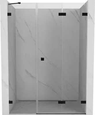 Zdjęcie produktu dla Mexen Lunar-F drzwi prysznicowe składane prawe 110 cm, transparent, czarne - 836S-110-050-70-00-P