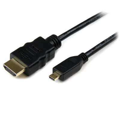 Produktbild von StarTech.com HDMI auf Micro-HDMI Kabel 2 m High Speed mit Ethernet, Schwarz