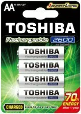 Zdjęcie produktu dla Akumulatorki Baterie TOSHIBA READY TO USE AA 1,2V 2600MAH Blister 4szt