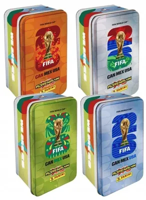 Image de Set Of 4 Large Panini Fifa World Cup 2026 Mundial Tins
