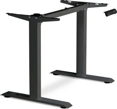 Produktbild von ESMART ETX-121B Schwarz - Ergonomisches Steh-Sitz-Schreib-Tisch-Gestell Stufenlos elektrisch höhenverstellbar 71-121 cm 3x Memory USB Ladeport Aktivitätserinnerung Soft-Start/Stopp