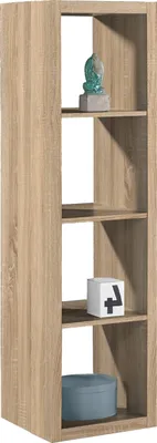Immagine prodotto di Divisorio per ambienti - Decorazione rovere Sonoma - 41 x 147 cm - 4 scomparti