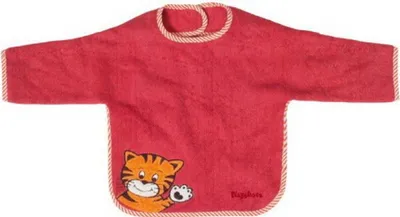 Produktbild von PLAYSHOES (507462-8) XL-Ärmel-Lätzchen Tiger, Farbe: rot, Größe: one size