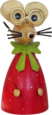 Immagine prodotto di Sgabello da recinzione Topolino rosso con fiocco