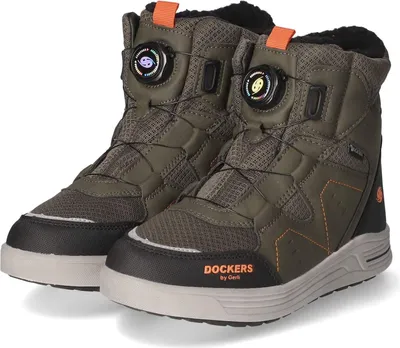 Produktbild von Dockers Kinder Stiefeletten/ Schnürboots/ Winterboots Grün-Braun Größe: 33