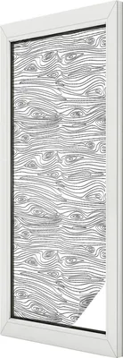 Produktbild von Buntglas Fensterfolie – 146x50 cm – Stained-Glass Design – blickdichte dekorative Sichtschutzfolie – selbstklebend, UV-Schutz – Holzlinien