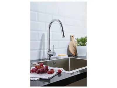 Produktbild von LIVARNO Armatur Küche Spültisch Küchenarmatur ausziehbarer Brauseschlauch NEU
