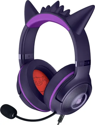 Razer Kraken Kitty V2 Gengar Edition USB Gaming Headset mit Gengar-Stacheln, RGB Streaming-Beleuchtung, 40 mm Treiber,HyperClear Mikrofon,7.1 Surround
