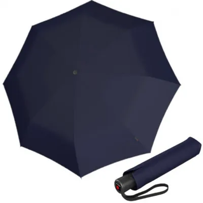 Produktbild von Knirps A.200 Duomatic Regenschirm Taschenschirm sturmfest navy blau