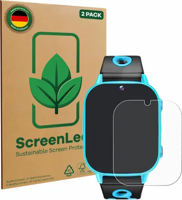 Produktbild von 2x ScreenLeaf Schutzfolie für idomars M003bk 1.8" nachhaltiger Displayschutz Display Schutz Folie Klar Transparent