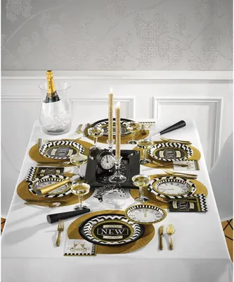 Produktbild von 16 Servietten Silvester 2025 Black and Gold 33x33cm