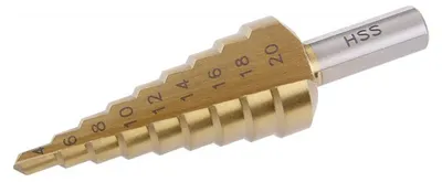 Zdjęcie produktu dla Wiertło stopniowe FESTA 20490 HSS TiN 4-20mm 9 stopni