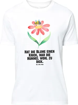 Produktbild von Mr. & Mrs. Panda S T-Shirt Hummel Blume - Weiß - Geschenk, Wespe, Tshirt, Feld, oberteil, Baumwoll, Natur, Lustiges, Lustige Sprüche, Hummeln