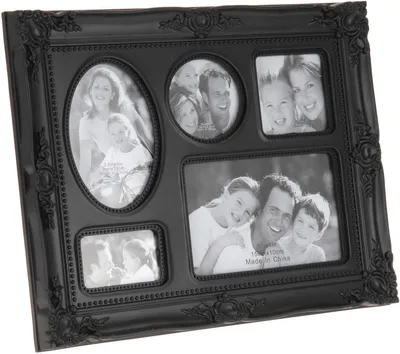 Produktbild von Home Elements Fotorahmen für 5 Fotos Farbe: schwarz