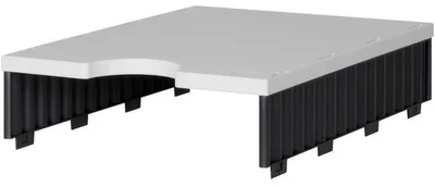 Immagine prodotto di unità aggiuntiva styro styrodoc uno, 1 scomparto, nero/grigio