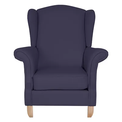 Produktbild von Max Winzer Ohrenbackensessel Vinzent, dunkelblau, Kunstleder, 1 Sitze, BxTxH: 92x87x104cm; 29332-1100-2070146