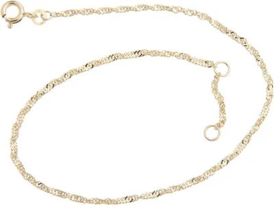 Produktbild von SILBERKETTEN STORE Fußkette Singapur 1,8mm - 333 Gold, Länge wählbar von 23-30cm - 25cm