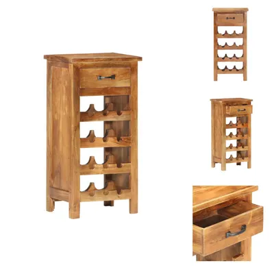 Zdjęcie produktu dla vidaXL Szafka na wino 40 x 30 x 80 cm lite drewno akacjowe - Stojaki na wino